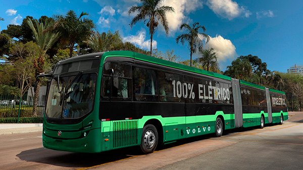 Volvo faz sua primeira venda de ônibus articulados e biarticulados elétricos no Brasil